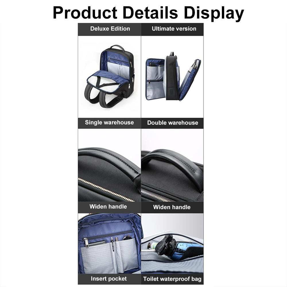 Waterproof Travel Laptop Backpack with Usb & Type-c Port - Large Capacity - Deluxe