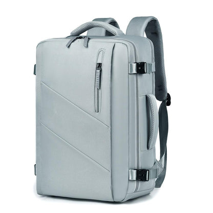 Large Capacity Simple Style Travel Backpack - Black