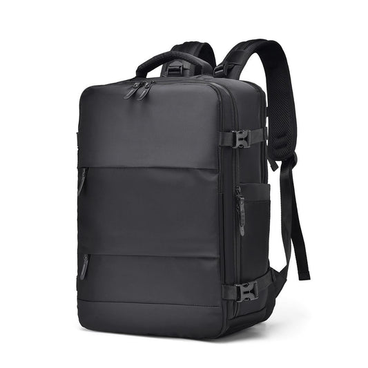 Spacious Business Travel Backpack Fits Laptop - Black