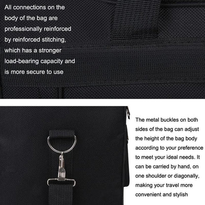 Large Capacity Shoulder Travel Bag - Black
