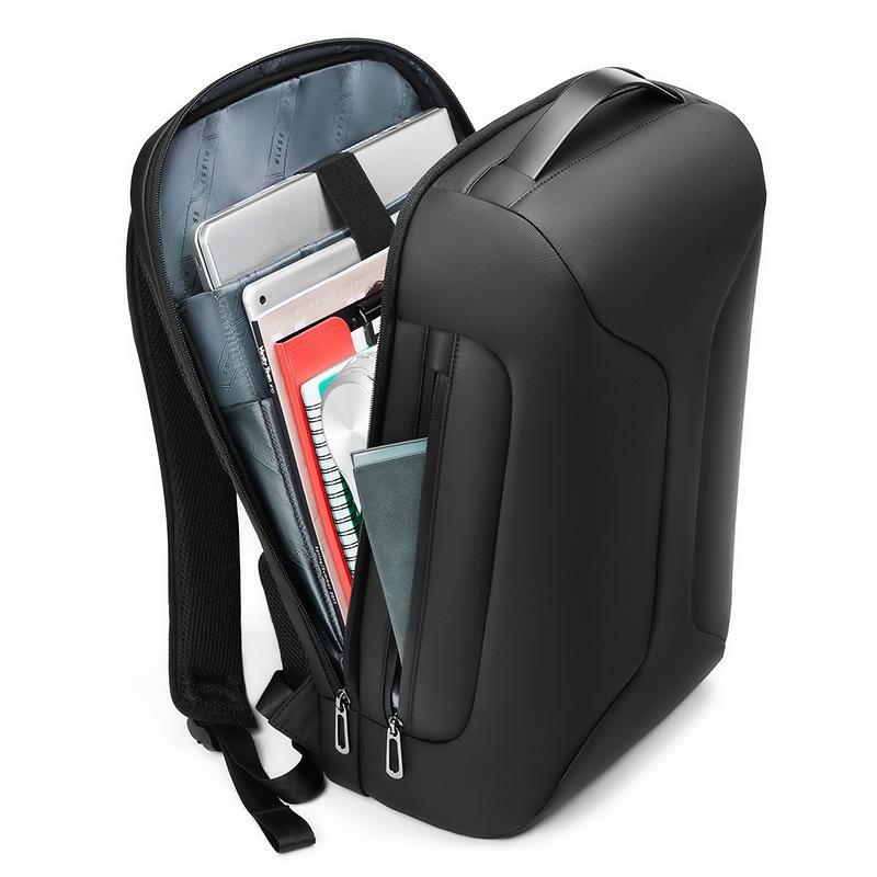 Large Capacity Waterproof Laptop Backpack with Usb Port for Business Travel - Blue