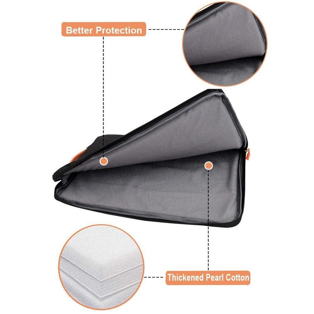 Travel Laptop Sleeve Bag - Portable Carry Case - Blue - 13-14 Inch
