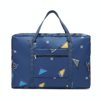 Waterproof Foldable Travel Bag - Compact & Durable - Black Flamingo