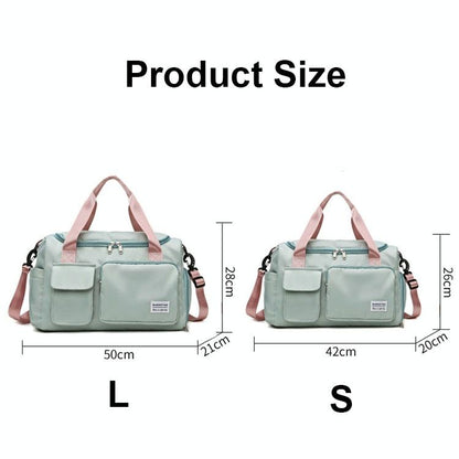 Waterproof Gym Bag for Travel - Size l - Light Pink
