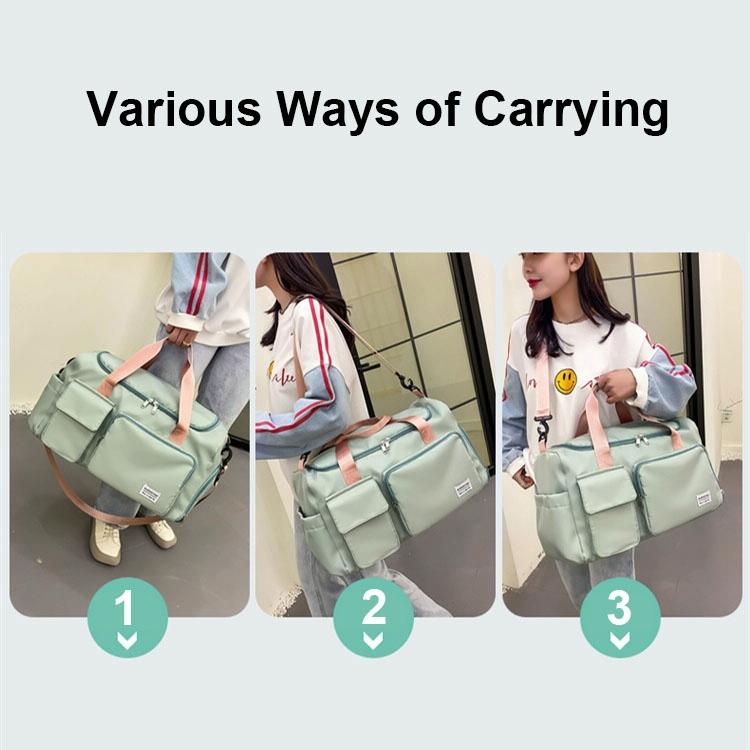 Waterproof Gym Bag for Travel - Size l - Light Pink