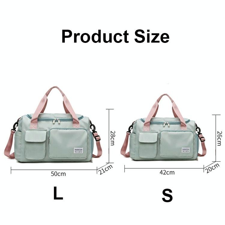 Waterproof Gym Bag for Travel - Size l - Purple Red