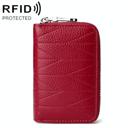 Women Anti Magnetic Leather Rfid Wallet - Light Purple