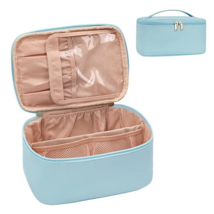 Large Travel Makeup Bag – Portable Cosmetic Organizer for Women