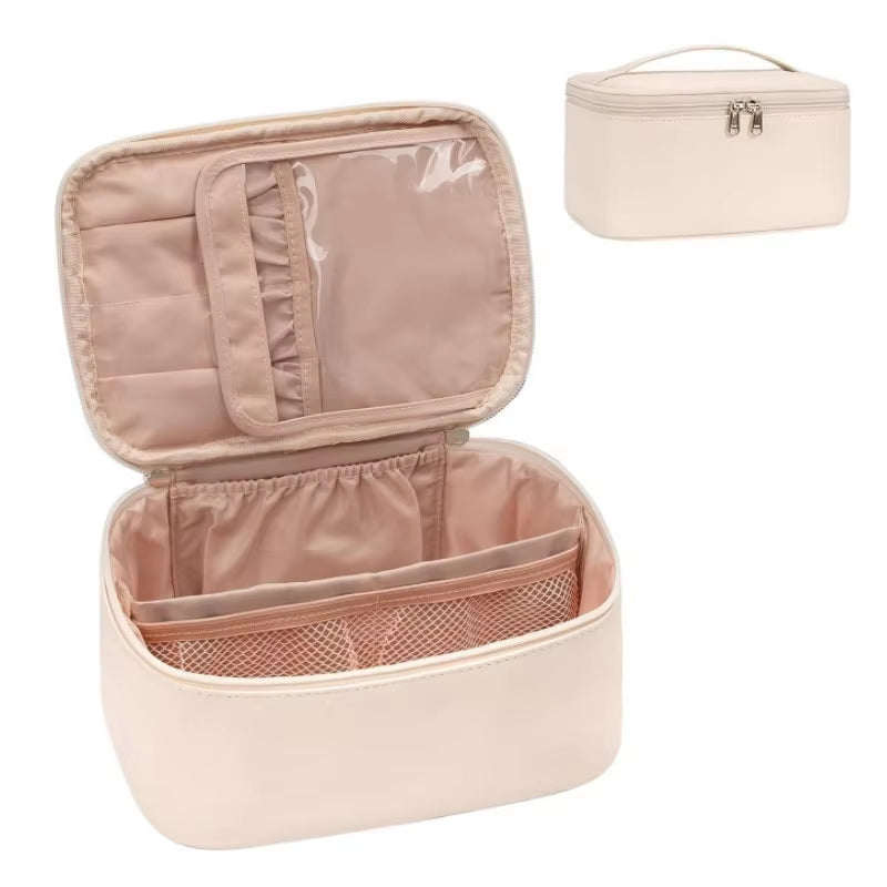 Large Travel Makeup Bag – Portable Cosmetic Organizer for Women