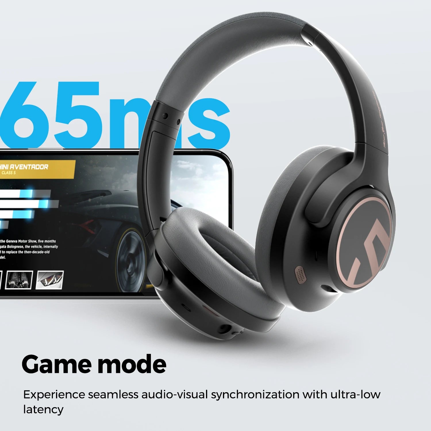 Space Wireless Headphones – Bluetooth 5.3, Hybrid ANC, 123H Playtime