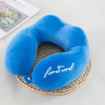Travel Lust Neck Pillow – Soft PP Cotton Cushion for Planes & Road Trips