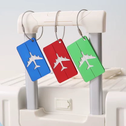 Aluminum Alloy Luggage Tag – Stylish Metal ID Label for Travel Bags