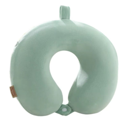 Memory Foam Travel Pillow – U-Shaped, Slow Rebound, Solid Color
