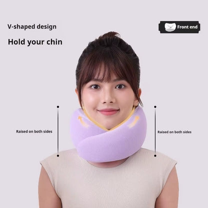 Memory Foam Travel Pillow – U-Shaped, Adjustable Neck Support