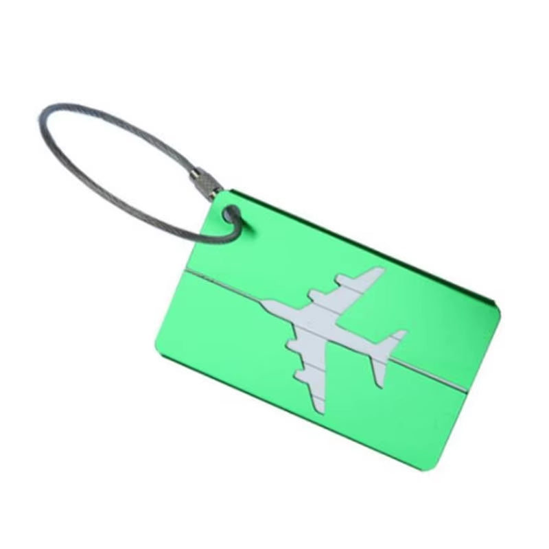 Aluminum Alloy Luggage Tag – Stylish Metal ID Label for Travel Bags