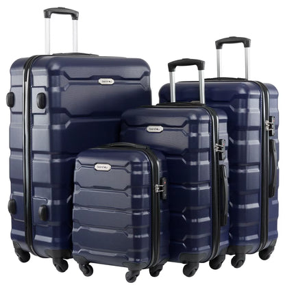 Jetsetter 4PCS Luggage Set – Spinner Wheels, Hardside Style (Multiple Colours Available)