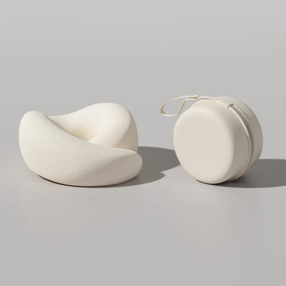 Memory Foam Travel Pillow – U-Shaped, Adjustable Neck Support