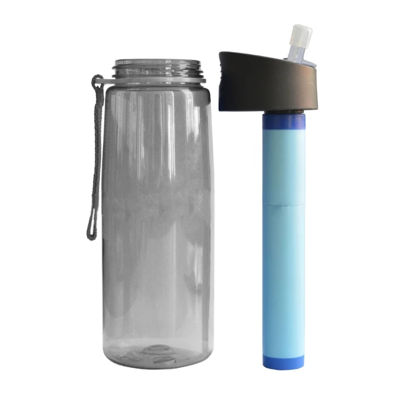Water Purifier Bottle with Filter Outdoor Camping Sports Survival Emergency Water Filter Filtration Drop Shipping