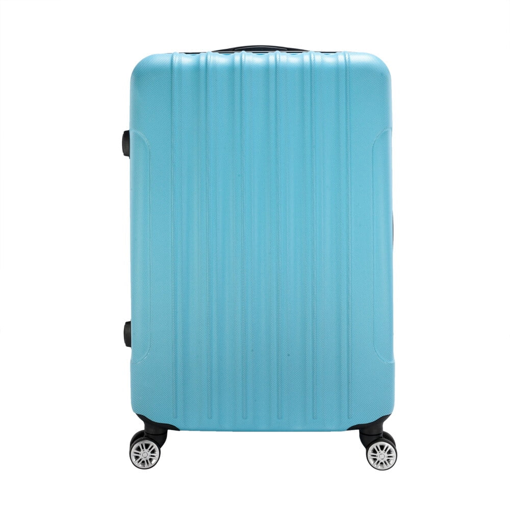 3Pcs Traveling Luggage Set, Portable Large Capacity Luggage Bags for Travel, Rolling Storage Suitcase, Blue, 20"+24"+28"