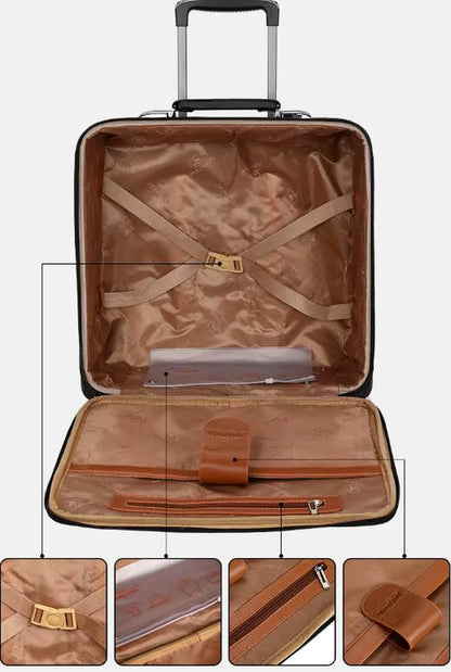 2-Piece Travel Set – 18" Rolling Suitcase & Business Handbag