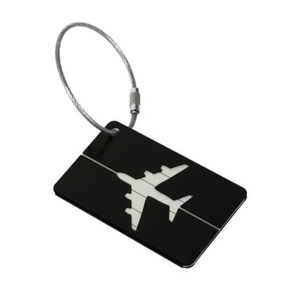 Aluminum Alloy Luggage Tag – Stylish Metal ID Label for Travel Bags