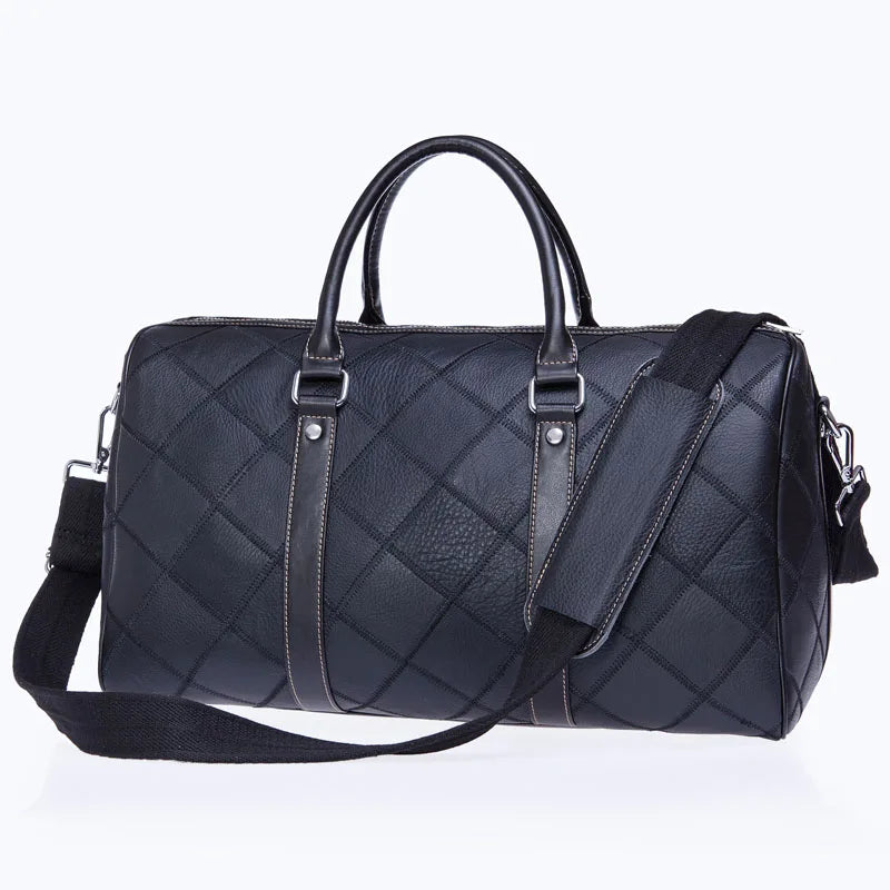 Men's Classic Leather Duffle – Handcrafted Travel & Weekend Bag (Multiple Colours Available)